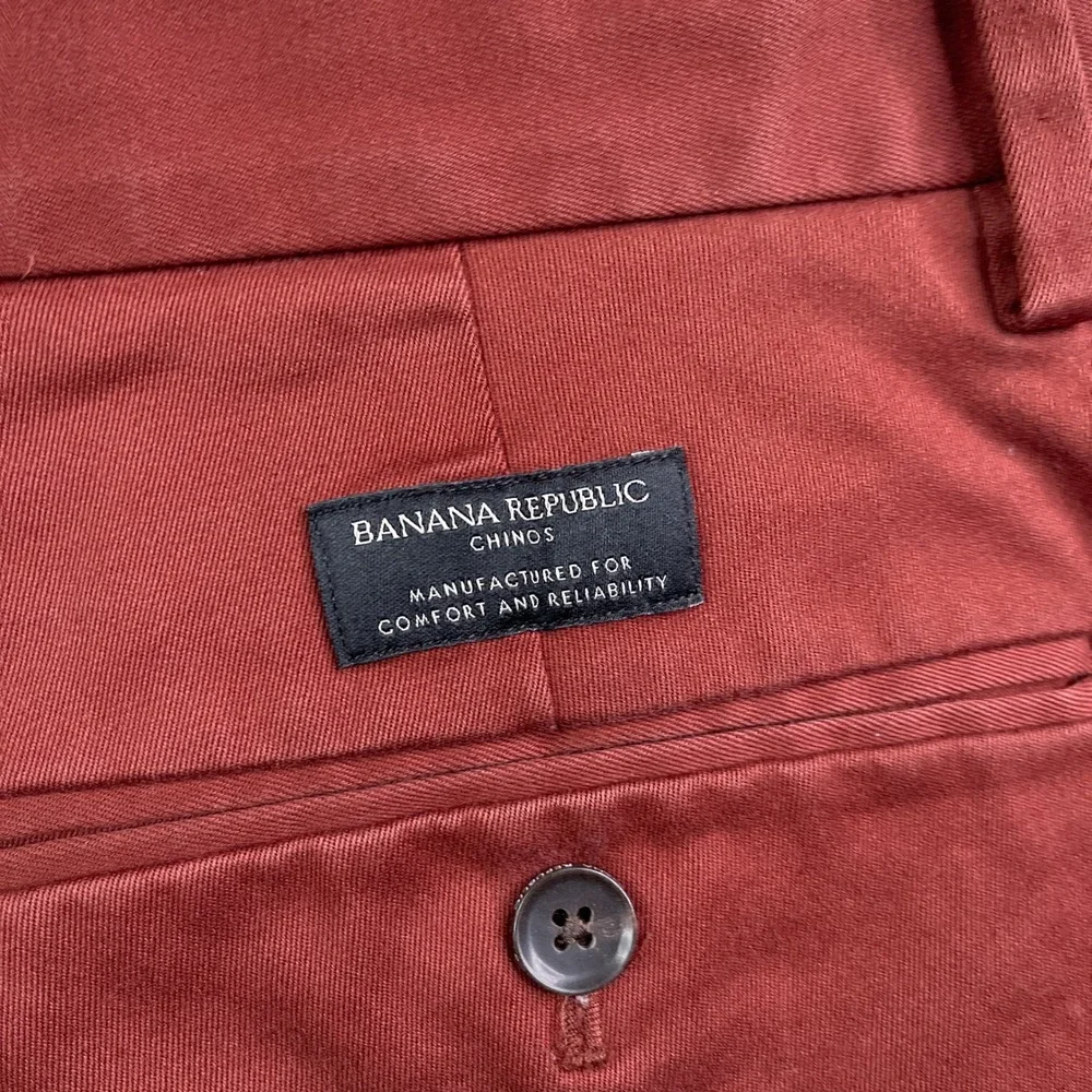 Banana Republic Pants Mens 36x34 Brown Aiden Slim Fit Rapid‎ Movement Chino
